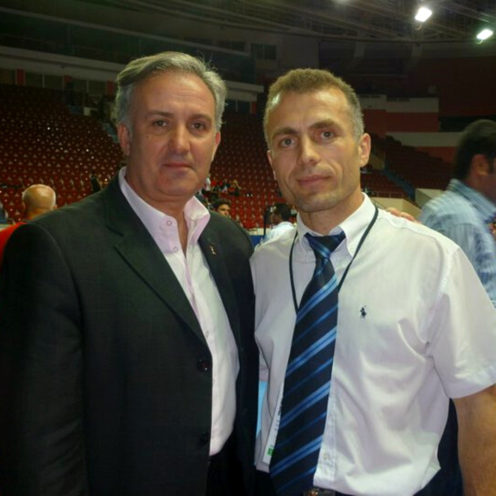 Fatmir Bardhoci with the Vice President of the Spanish Taekwondo Federation